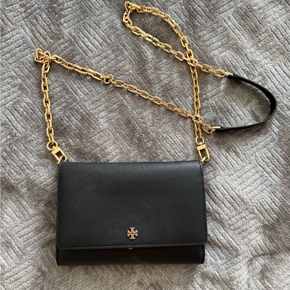 🖤✨Black and Gold Chain Tory Burch Crossbody Bag